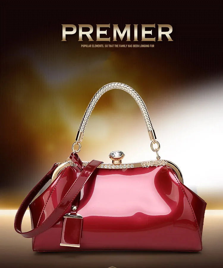 Evening Bags Patent Leather Women Handbags Fashion Women'S Shoulder Bags Ladies Clutchs Wedding Party Bags bolsa feminina