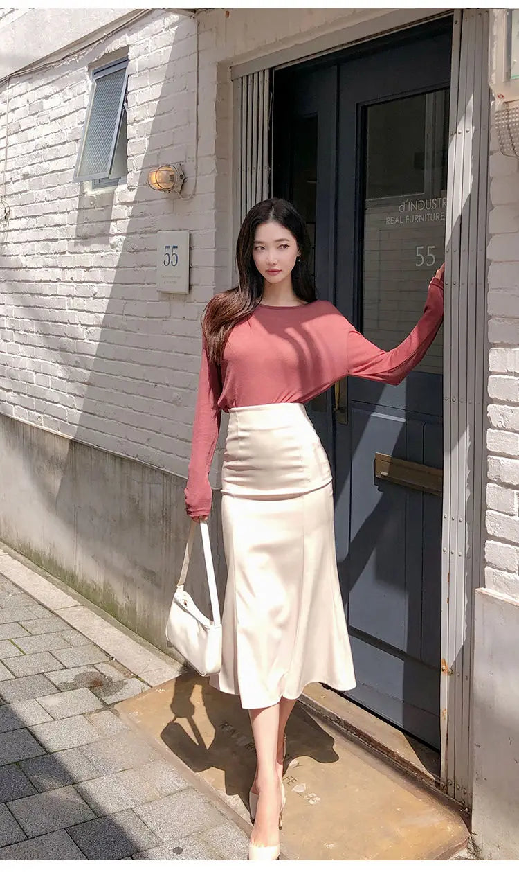 Elegant Office Long Skirts Women 2026 Fashion High Waist Bodycon White Black Skirt French Y2k Slim Corset Bridal Maxi Skirt XL