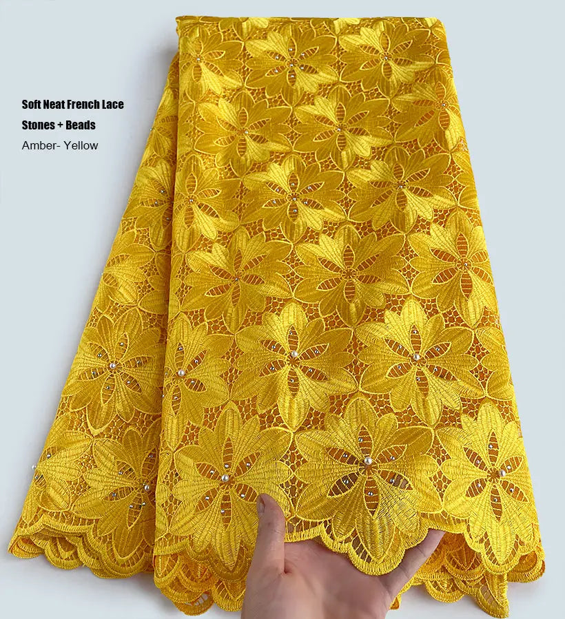 Green French Lace For Men and Women High Quality Embroidered African Couple Tulle Mesh Fabric Traditional Garment Swiss Dress
