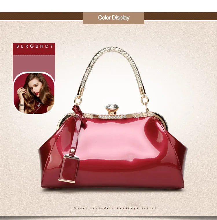 Evening Bags Patent Leather Women Handbags Fashion Women'S Shoulder Bags Ladies Clutchs Wedding Party Bags bolsa feminina