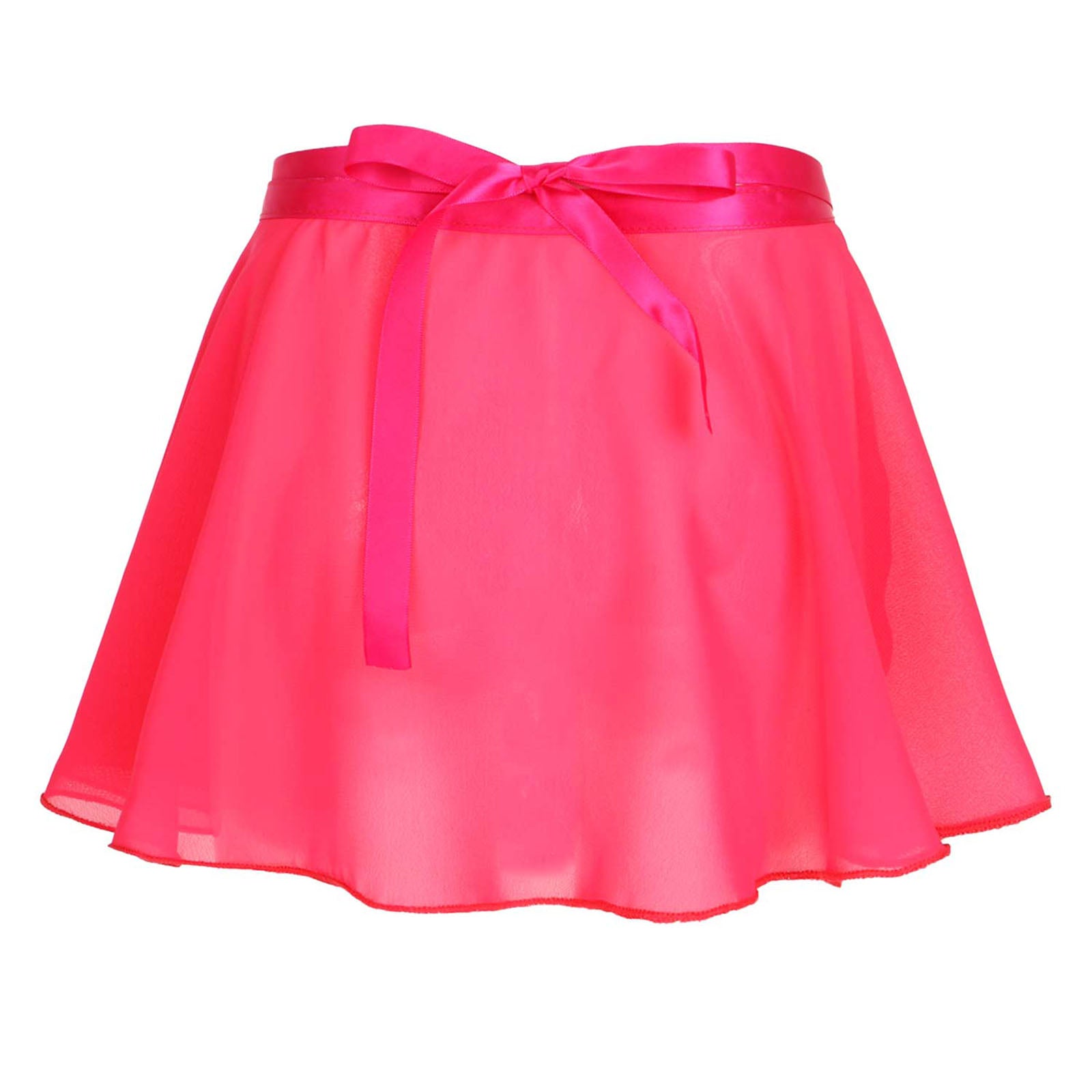 Kids Girls Ballet Skirt Dance Basic Classic Chiffon Mini Pull-On Wrap Skirt Ballerina Costume Dance Gymnastics Leotard Skirts