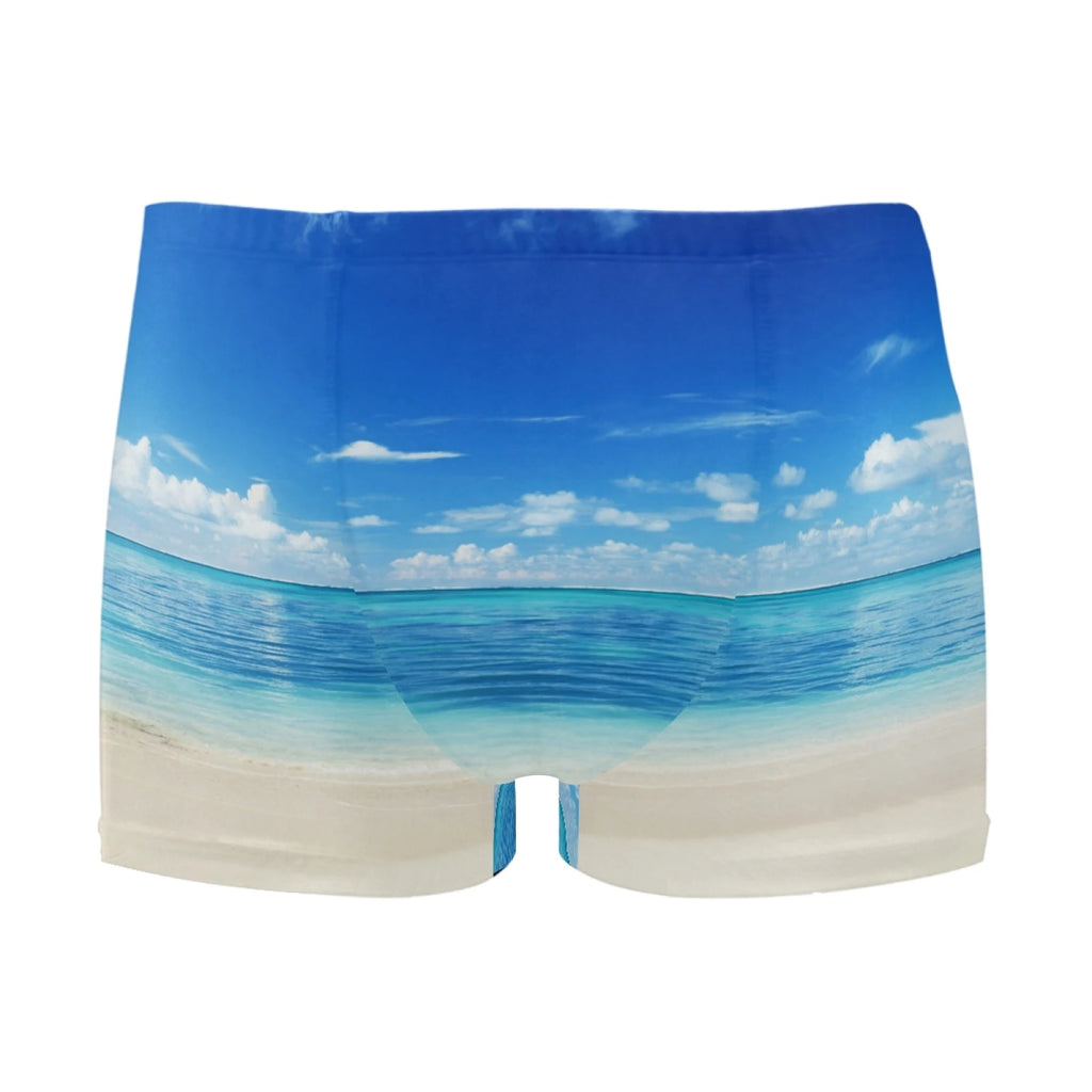 Men Swimwear Pants Summer Sexy Beach Shorts Swim Shorts Trunks New Custom Picture Swimsuit Men's Swimming Trunks Boxer Briefs