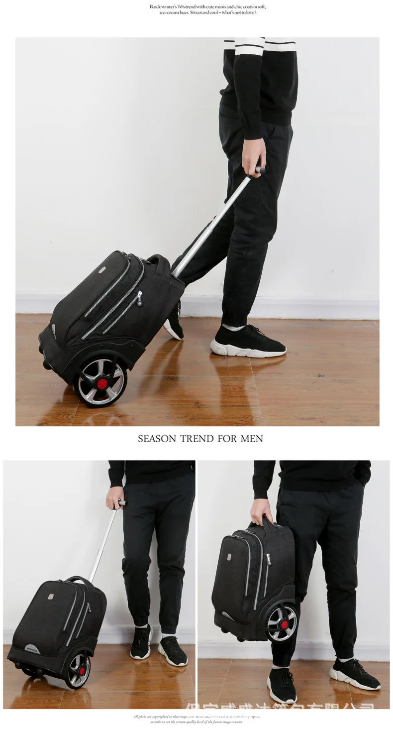 large wheels School Rolling Bags for teenagers travel trolley bags for Children wheeled bag bags for travel rolling bag wheels