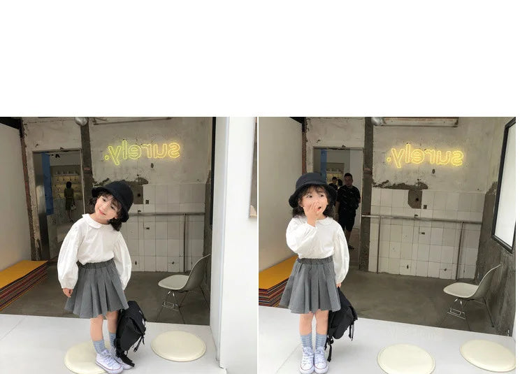 Girls' Suit British Style Noble Long Girls' Suit Plus Skirt 2024 Spring Clothes New Children's Clothing Fashion Casual