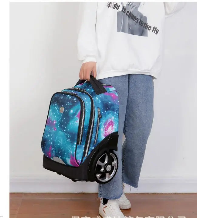large wheels School Rolling Bags for teenagers travel trolley bags for Children wheeled bag bags for travel rolling bag wheels