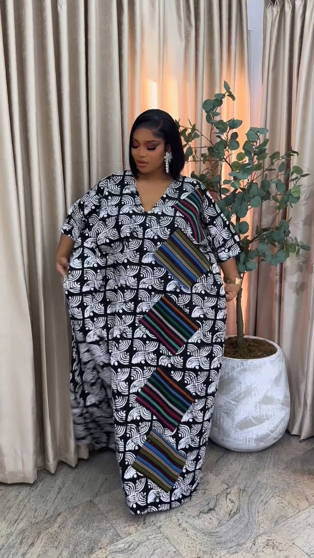 African Prints Long Bubu Gown