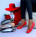 Smart patent leather ballet flats