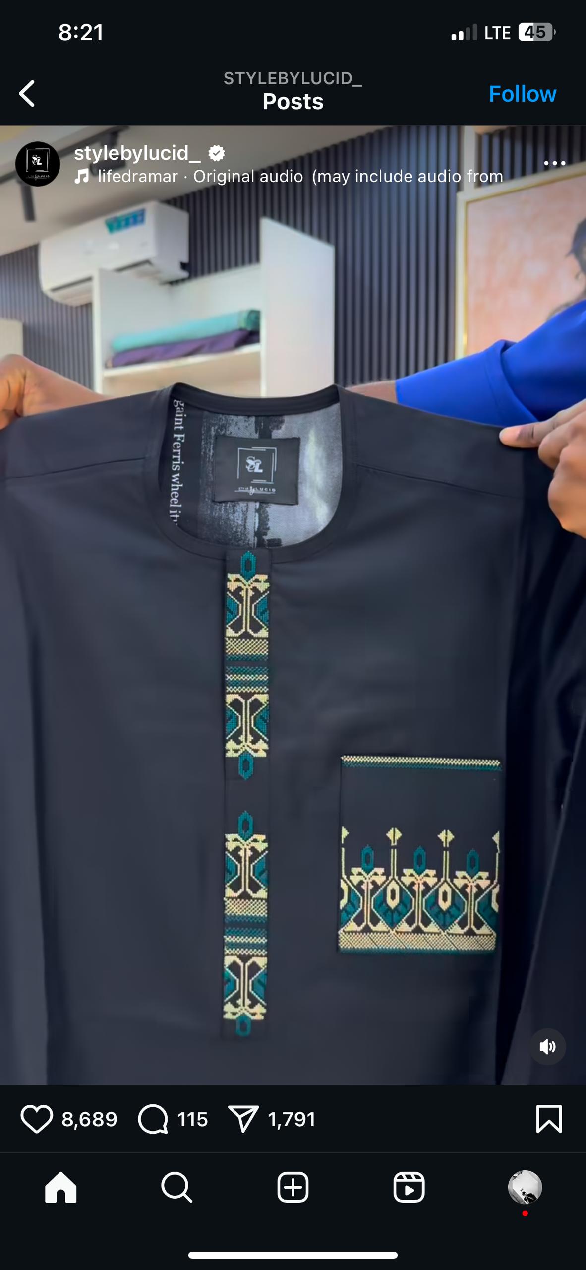 Men's Senator wear with flap and pocket design