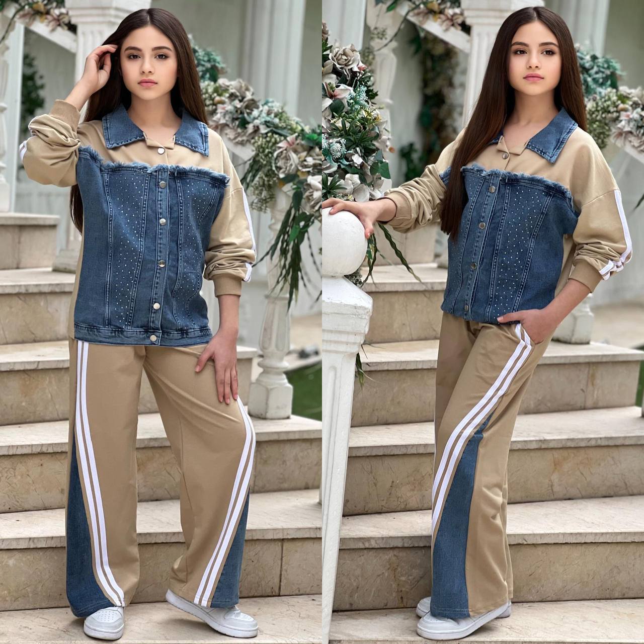 Girls and Teenagers up and down trouser jean design dress
