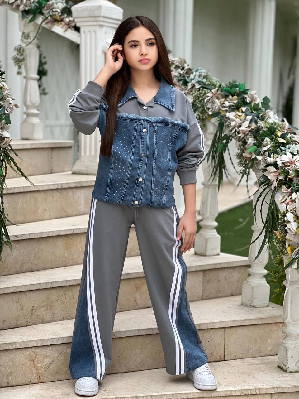 Girls and Teenagers up and down trouser jean design dress