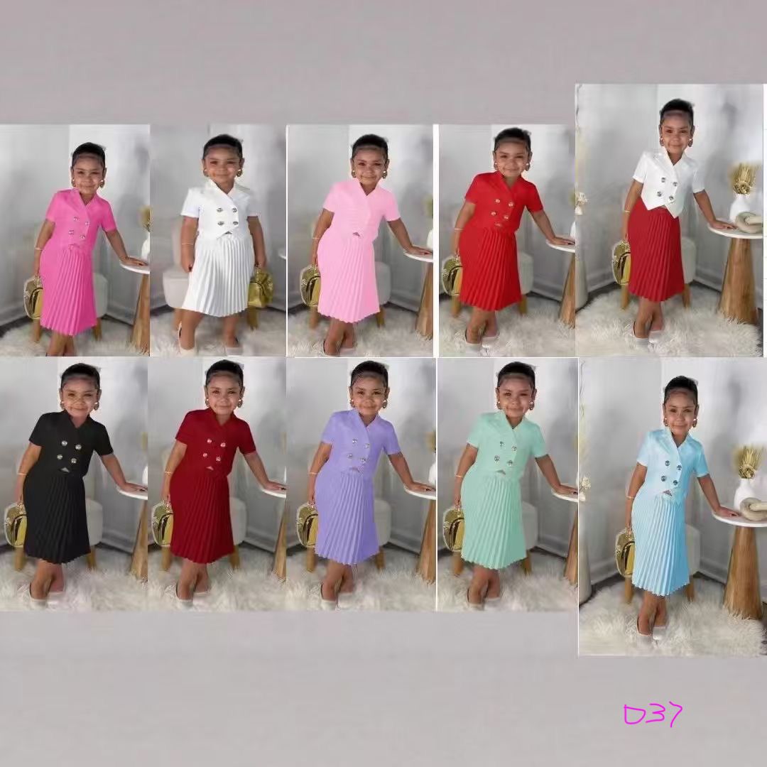 Girls party dress up and down