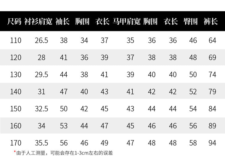 New Girls Blazer Suit Clothing Sets 2026 Spring Autumn New Kids Vest+Pants Fashion Loose Formal Teens Casual Outfits 3-14 Years