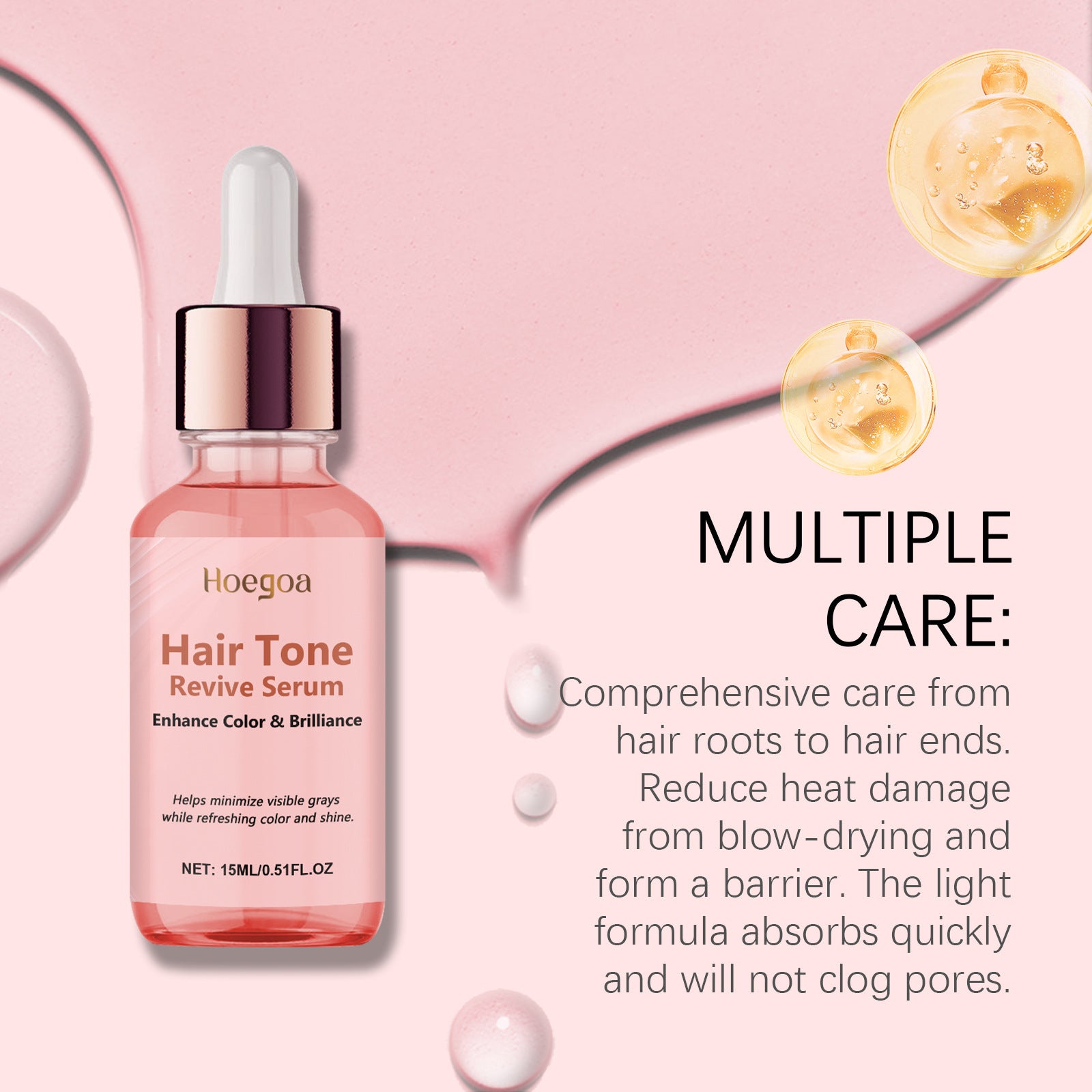 Shiny Hair Oil Deep Moisturizing Repair Dry Damaged Split Ends Hair Anti Frizz Restore Hair Luster Smooth Nourishing Hair Serum