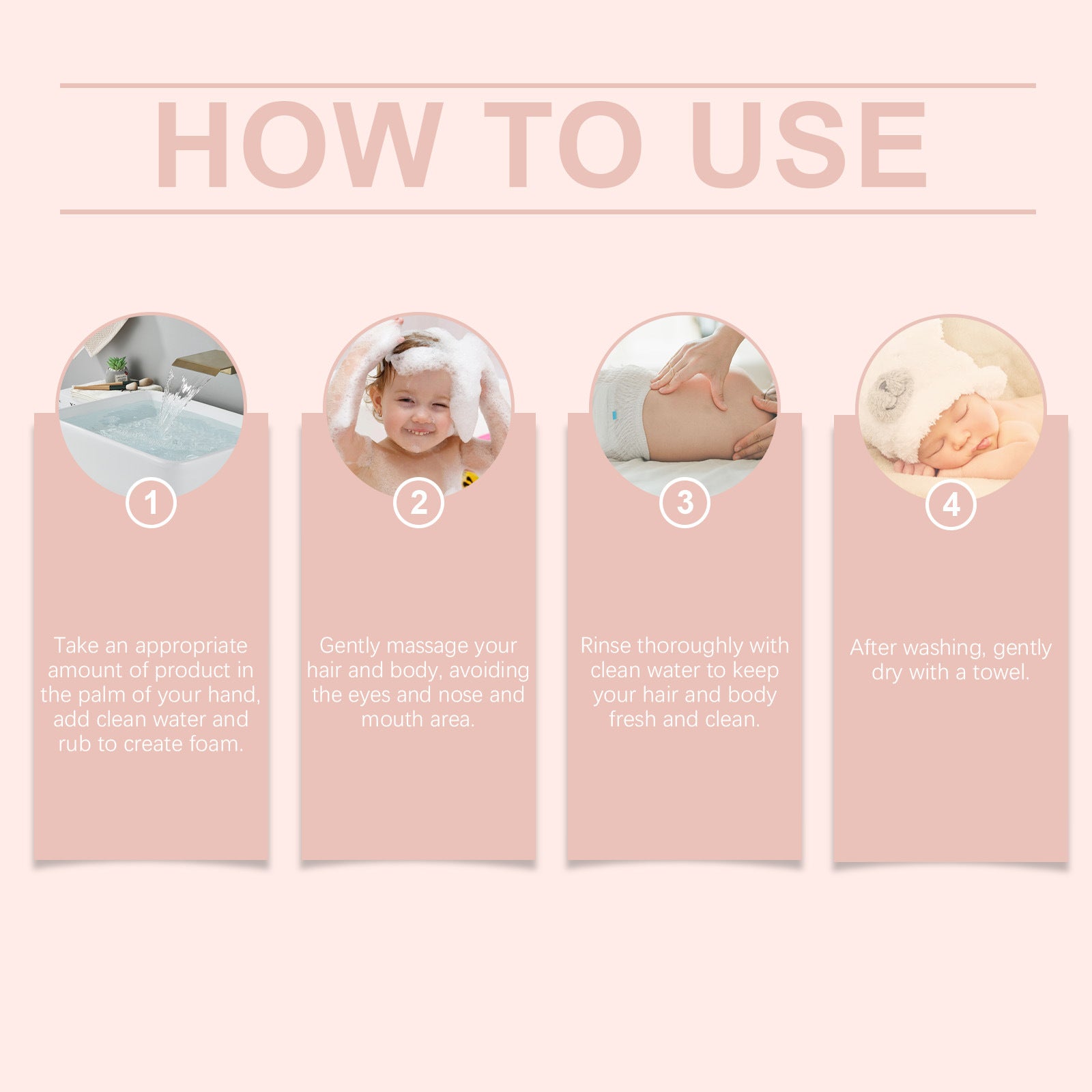 2 in 1 Children Shampoo Body Wash Gentle Cleansing Moisturizing Soothing Soft Smoothing Fresh Fragrance Refreshing Body Skincare