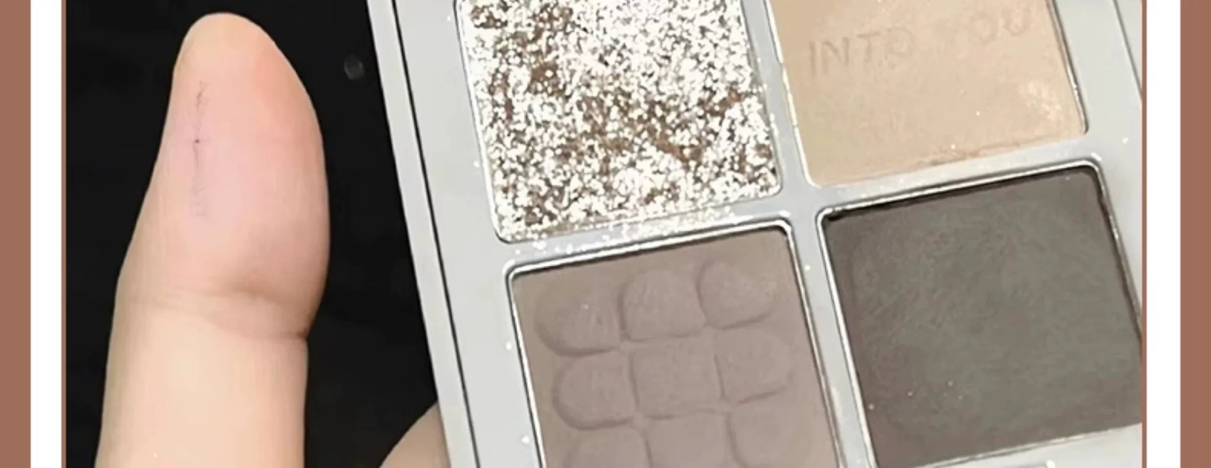 Into YOU Eyeshadow Palette Four Colors Minced Potatoes Matte Earth Color Sesame Palette Makeup Cosmetics
