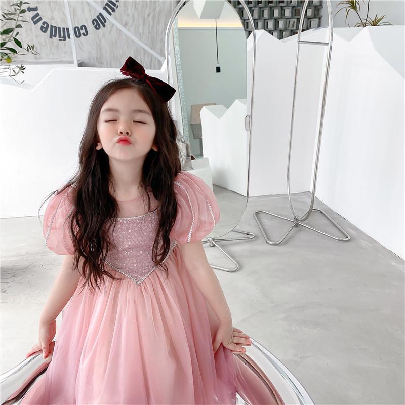 Kids Summer Dress Toddler Girls Birthday Party Cosplay Girls Lace Ballet Princess Dress Spring and Autumn Ball Dress 3-12Years