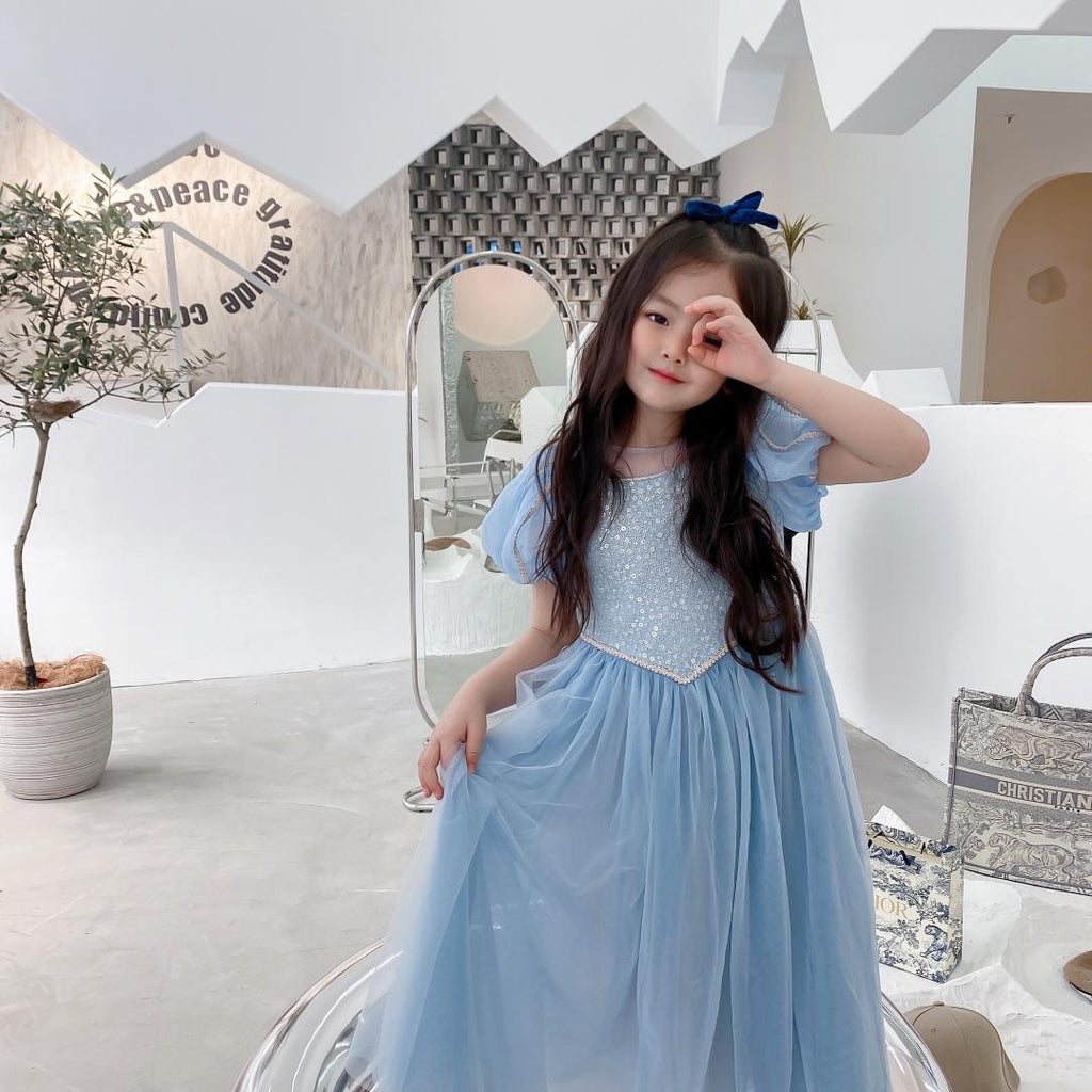 Kids Summer Dress Toddler Girls Birthday Party Cosplay Girls Lace Ballet Princess Dress Spring and Autumn Ball Dress 3-12Years