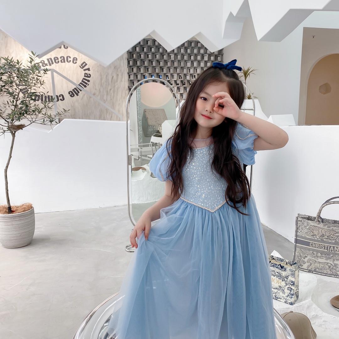 Kids Summer Dress Toddler Girls Birthday Party Cosplay Girls Lace Ballet Princess Dress Spring and Autumn Ball Dress 3-12Years