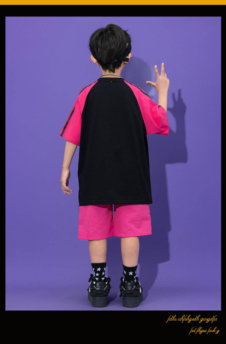 Teenager Kids Hip Hop Dance Costumes For Children Yellow Kpop Hiphop Stage Outfits Girls Boys Jazz Performance Rave Clothes