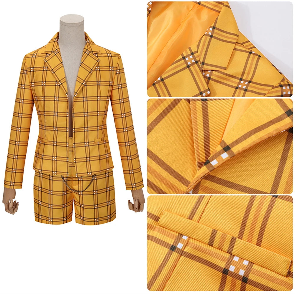 Movie Cher Horowitz Dion Dress Suit School Uniform College Jacket Skirt Woman Outfits Halloween Cosplay Costume