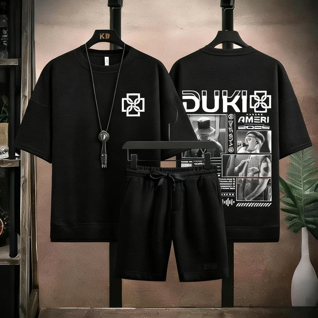 Summer sportswear set - Men's / Women's / Clothing / Decorative Hip Hop / Extra Large / Men's T-shirt