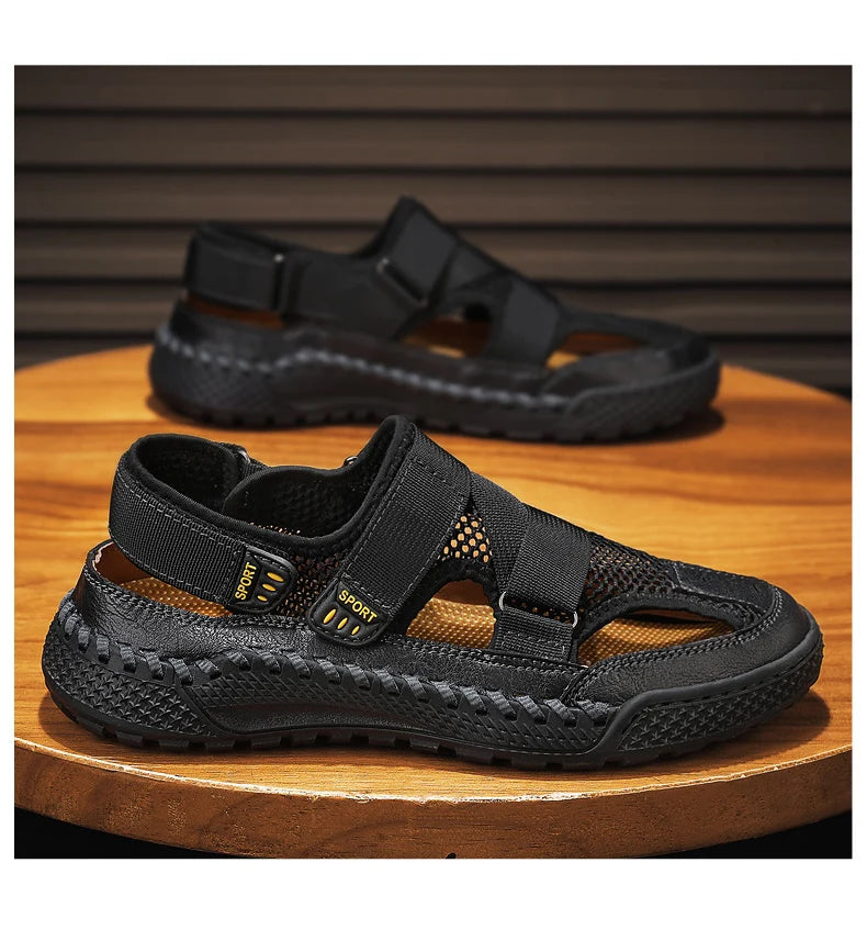 Men Summer Sandal Outdoor Casual Sandals for Men 2024 New Comfortable Trekking Hiking Sandals Beach Sandals Breathable Shoes