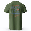Men's Hiking Outdoor T-Shirt with Double Printed Design Cotton Tees for Men Women Sportwear