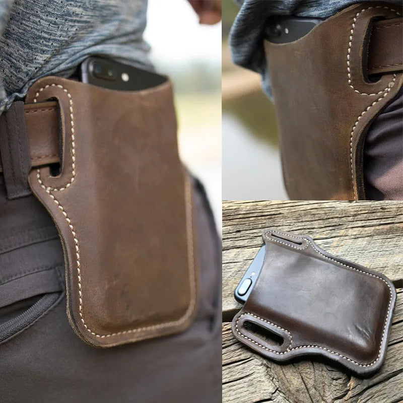 Men's Belt Phone Waist Bag Belt Men's Hanging Waist Bag Outdoor Sports Work Belt Cell Phone Bag
