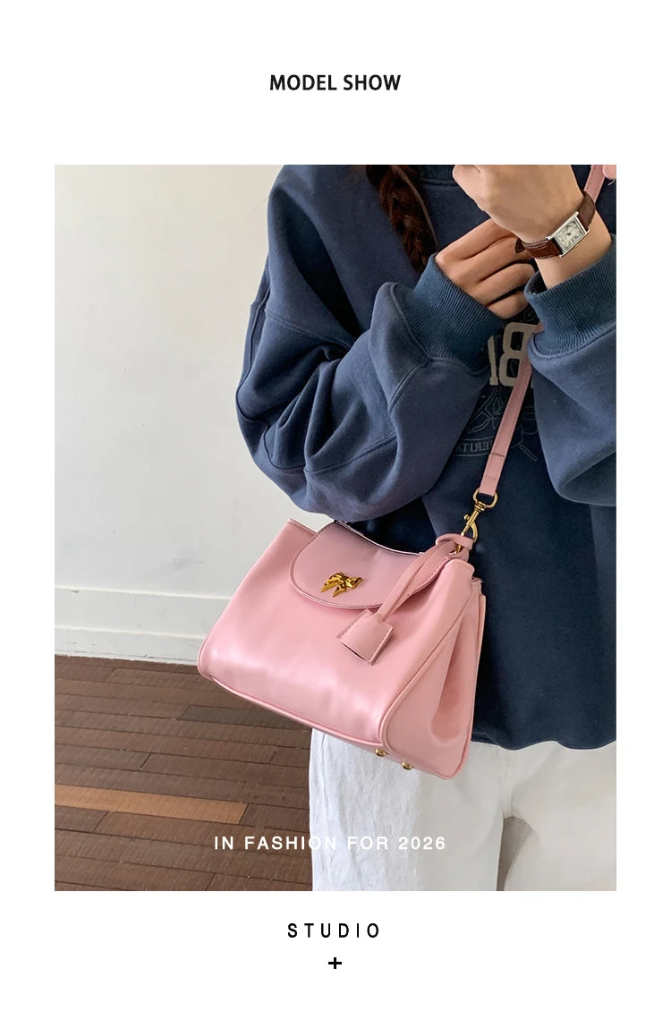 Diaper Bags Luxury Brand Genuine Leather Shoulder Bag Messenger For Ladies Elegant Classic Women Handbags Practical