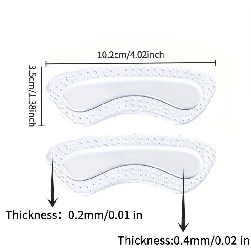 GEL Heel Protectors Women Silicone Cushion Foot Care Products Non Slip Shoe Pads for High Heels Adjustable Size Insoles
