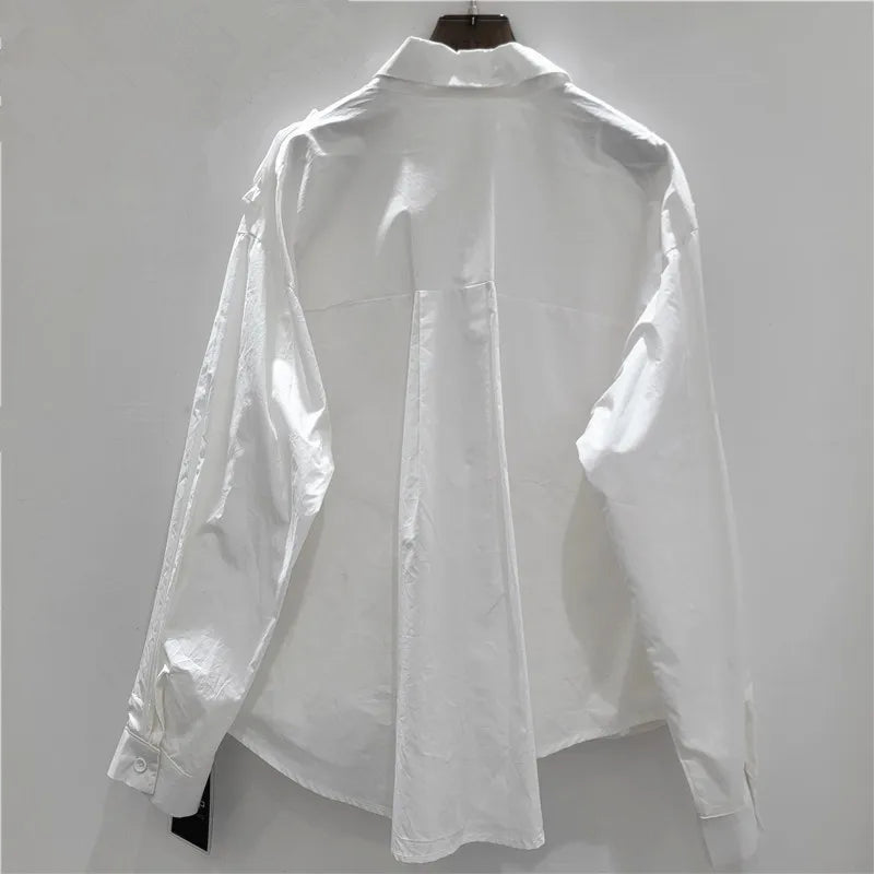 2026 Blusas Mujer De Moda Vintage Long Sleeve Loose Shirts Women Clothing Japanese Blouses Tunic Folds Ruffles White Blouse Tops
