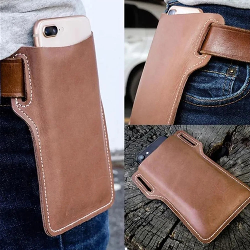 Men's Belt Phone Waist Bag Belt Men's Hanging Waist Bag Outdoor Sports Work Belt Cell Phone Bag