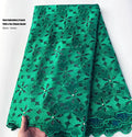 Green French Lace For Men and Women High Quality Embroidered African Couple Tulle Mesh Fabric Traditional Garment Swiss Dress