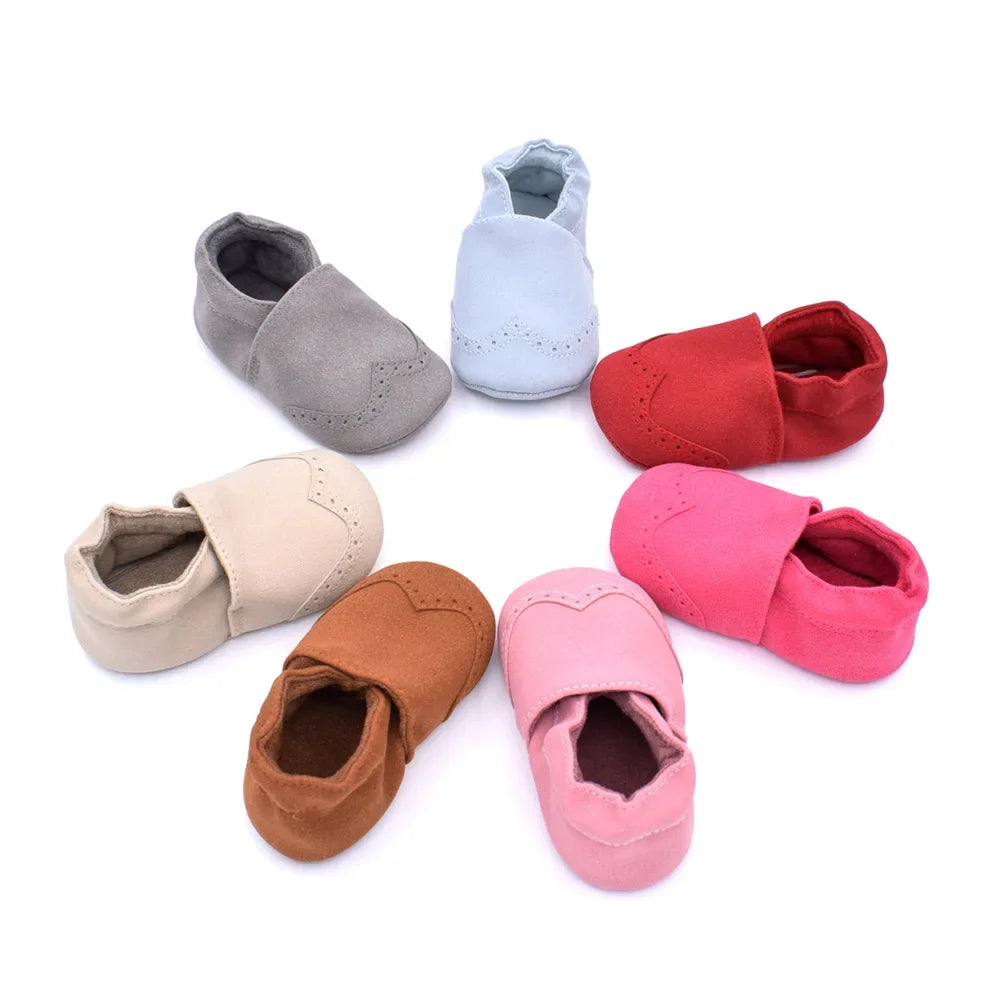 Baby Boy Girl Shoes Soft Leather Infant Toddler Baby First Walker Casual Anti-slip Toddler Baby Kids Crib Shoes -18 Months