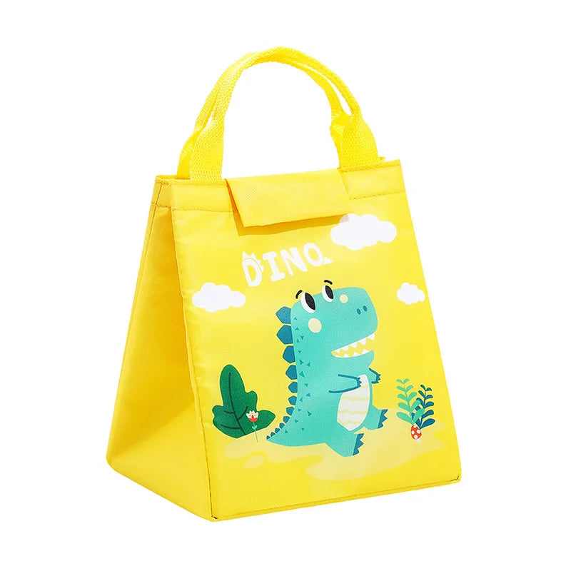 Kids Lunch Bag for School Portable Thermal Bag Children Cartoon Insulated Lunch Bag Cooler Bento Pouch Dinner Container Handbags