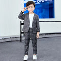 Boys Girls School Ceremony Costume Flower Boys Grils Pilot Uniform Suit Kids Formal Jakcet Pants Tuxedo Wedding Dress