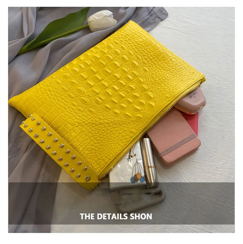 Fashion Luxury Handbags Women Bag PU Leather Clutch Ladies Evening Envelope Bag Female Day Clutches Purse Portable Wristlet Bag