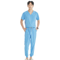 2026 V-neck Medical Nursing Uniforms for Men Short Sleeves Scrubs Surgical Sets Pediatrics Hospital Clothing S21