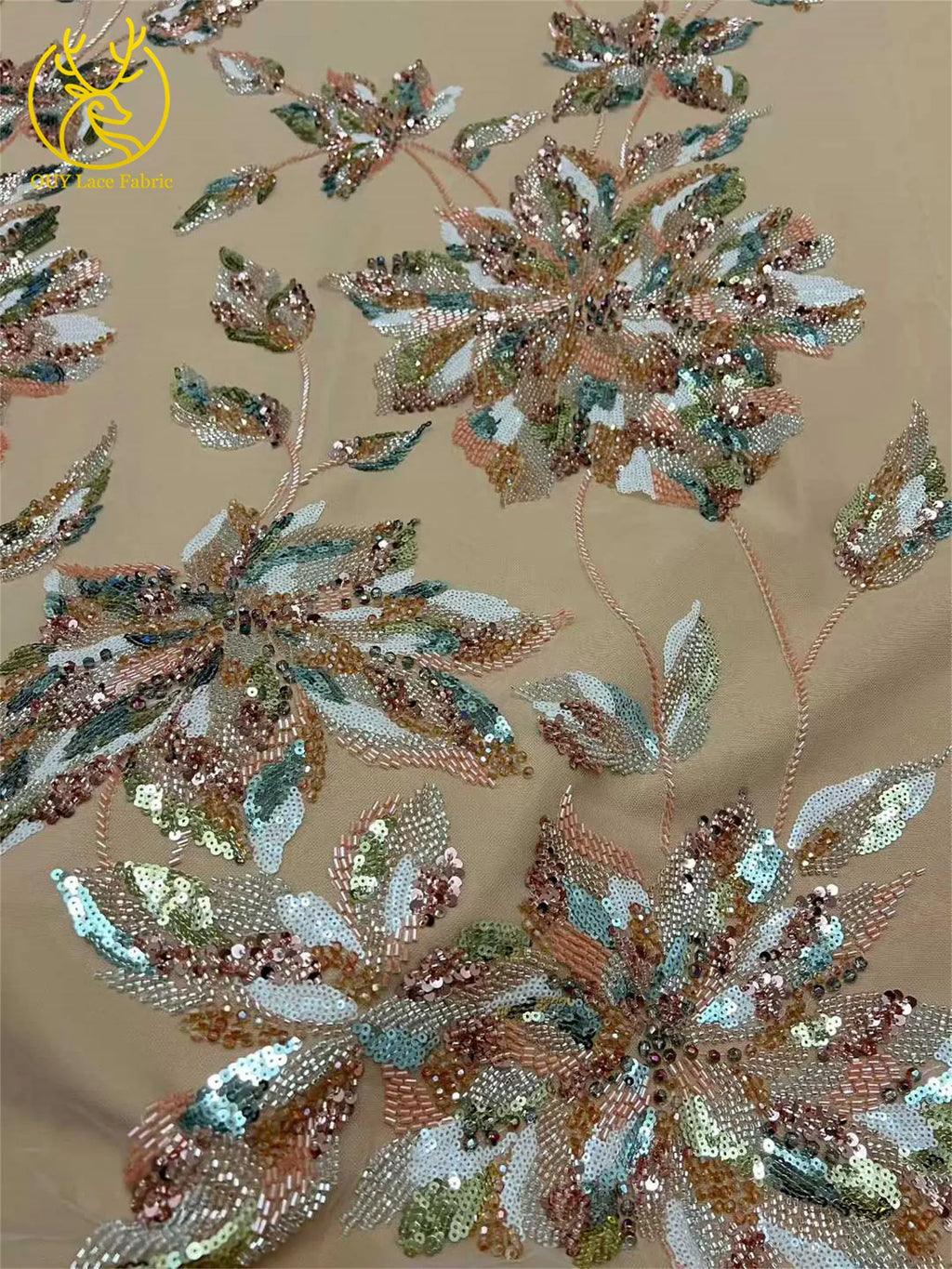 2026 Nigeria Wedding Dress Sewing High Quality African Groom Embroidery Beaded Lace Fabric French Sequin Tulle Lace Fabrics