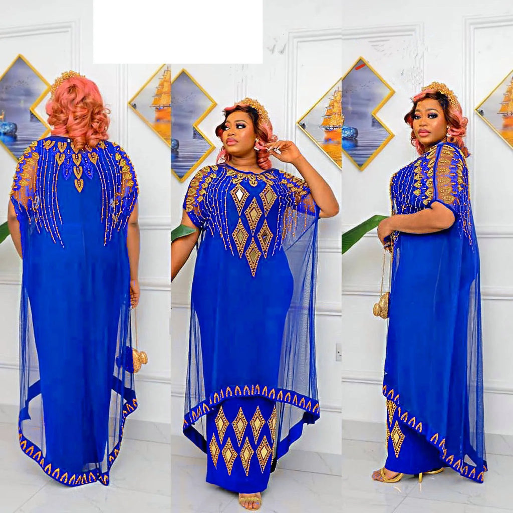 African Dresses for Women 2026 Traditional Nigeria Caftan Dress Abaya Musulman Robe Femme Clothes Dashiki Africa Clothing