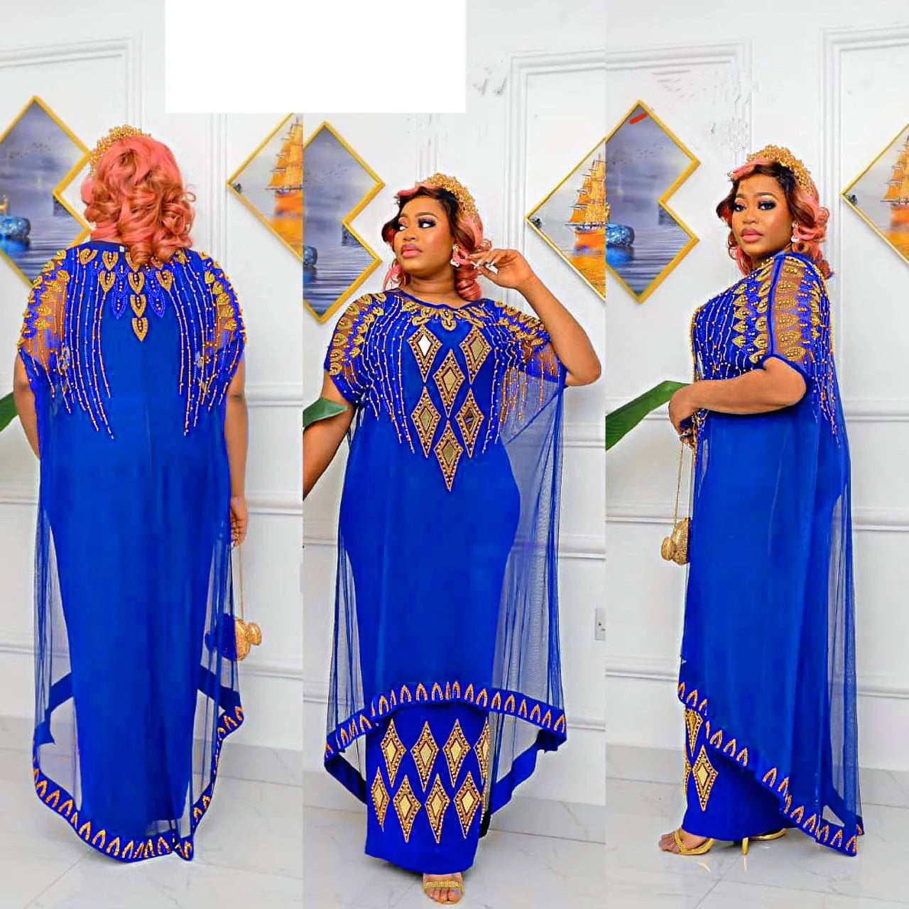 African Dresses for Women 2026 Traditional Nigeria Caftan Dress Abaya Musulman Robe Femme Clothes Dashiki Africa Clothing