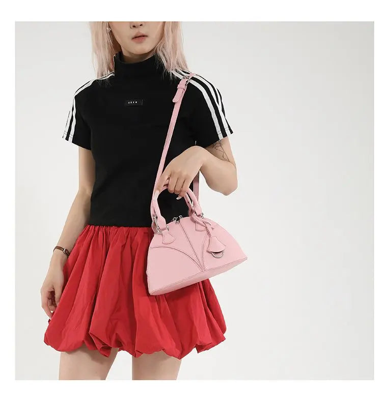 Luxury Unique Diaper Bag Shoulder Purse Ladies Trendy Design Minimalist Textured Original Square Satchel