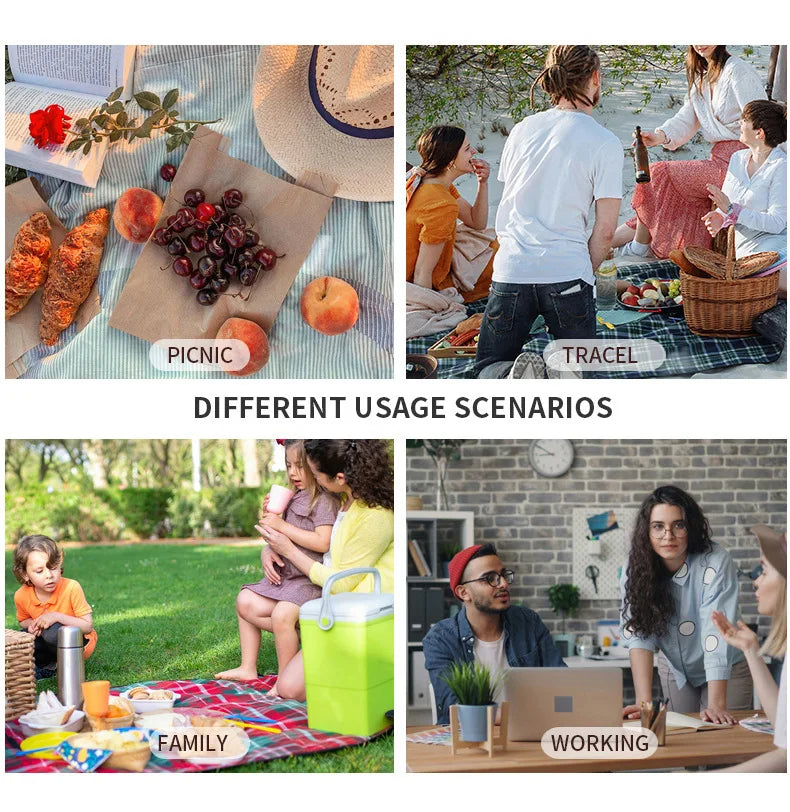 Thermal Lunch Bag Double Layers Large Capacity Lunch Boxes Bags Portable Crossbody Picnic Food Drink Storage Bag Cooler Tote New
