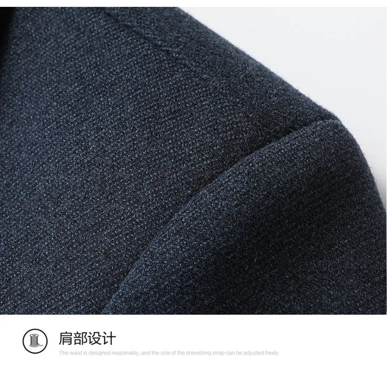 Men's High-end Suit Jacket Stylish and Handsome, Versatile and Trendy, Suitable for Middle-aged and Elderly Casual Business Wear