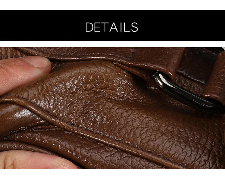 Men's Mobile Phone Waist Bag Outdoor Work Chest Bag PU Cigarette Case Key Chain Wear Belt Backpack Sport Hiking Portable Satchel