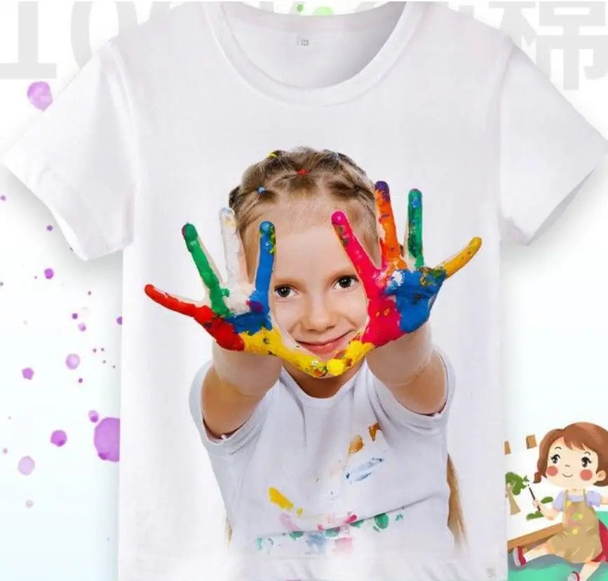 Girls' Short-sleeved T-shirts, Children's Clothes, New Summer Tops, Versatile Base Shirts Kids Clothes