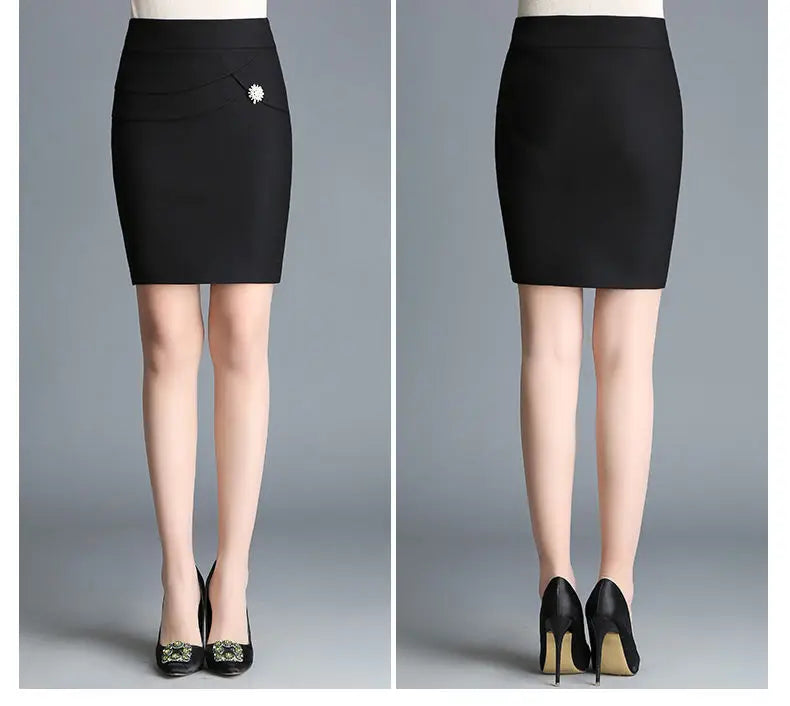 Office Lady Skinny Business Attire Red Hip-hugging Skirt Summer New Women Basic Versatile Fashion Casual Mini Office Wear Skirts