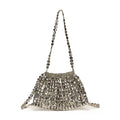 Elegant Sequin Evening Banquet Bag Temperament Underarm Bag Glitter Shoulder Bag Mini Small Purse Silver Shiny Bag Women