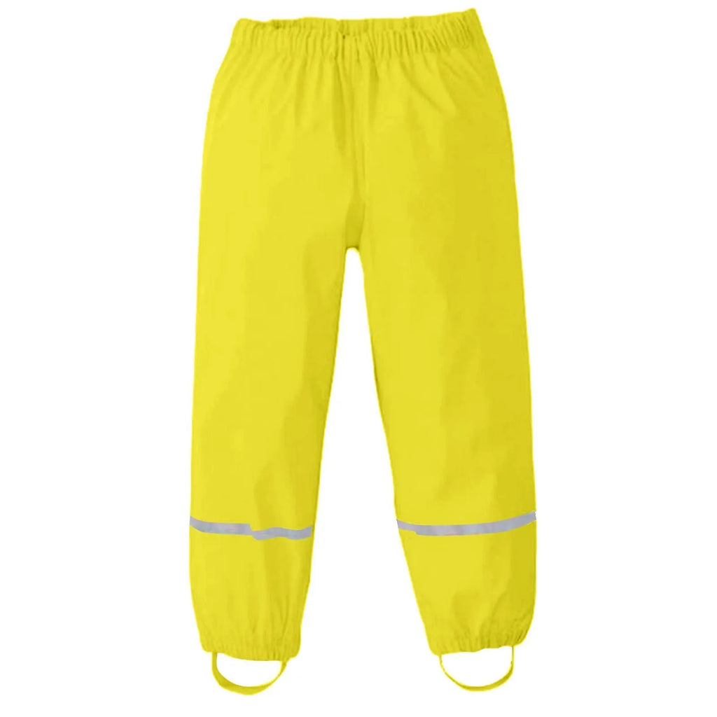 Children's Solid Color Loose Pencil Wind And Waterproof Mud Trousers Breathable Multi-function Casual Trouser For Boys And Girls