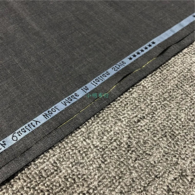 80% Suit Fabric Worsted Wool Suit Pants High Quality Men's Fabrics Classic Navy Blue Gray Black Atiku Fabric for Men By Meter